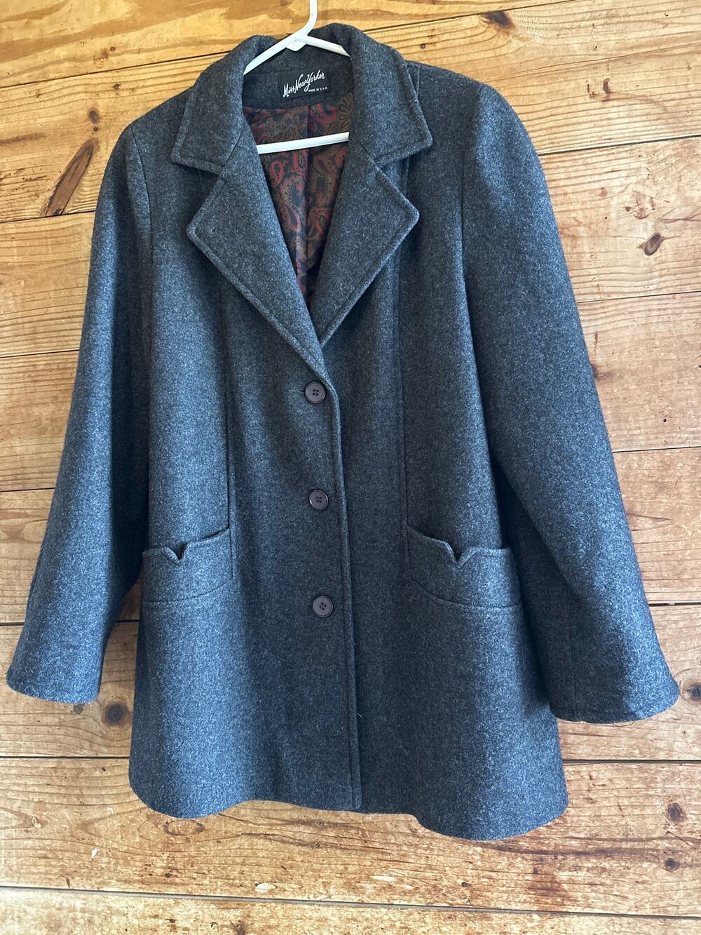 Miss New York Wool Blend Coat ILGWU